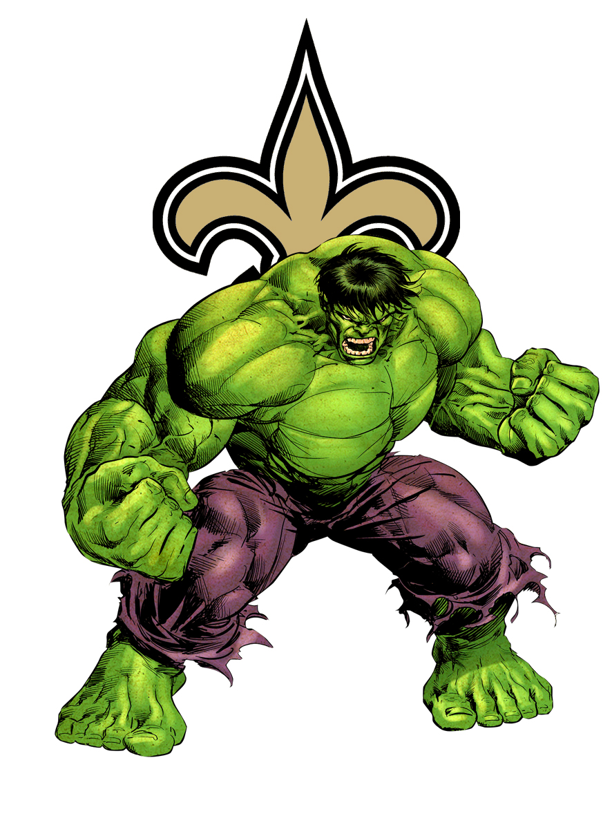 New Orleans Saints Hulk Logo vinyl decal